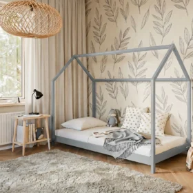 Kρεβάτι Σπιτάκι Montessori Lucky από μασίφ ξύλο