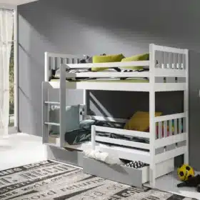 Διαιρούμενη Κουκέτα Karim με Συρτάρια από μασίφ ξύλο