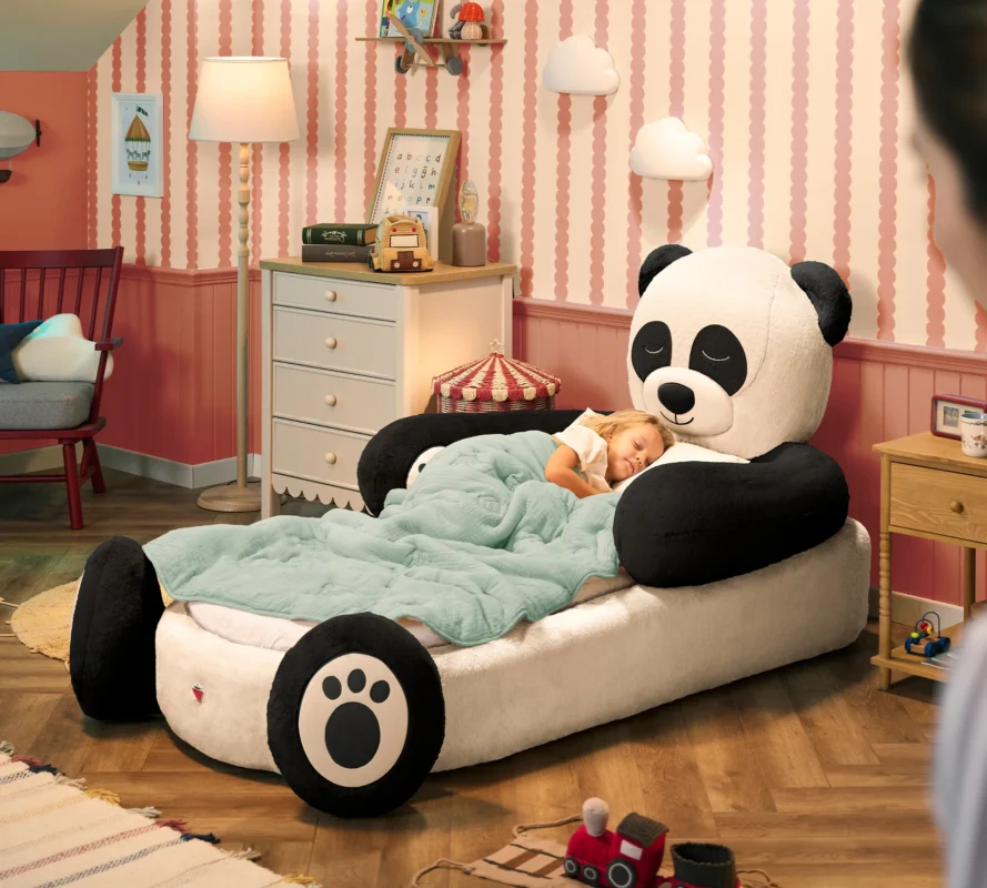 Παιδικό κρεβάτι Panda Bed PANDA-1304 Cilek με στρώμα. Ένα αξιαγάπητο κρεβάτι Panda Bed για παιδιά.