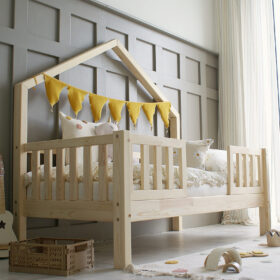 Παιδικό κρεβάτι Bali Duo Montessori Luletto, dark walnut, 100x200cm.