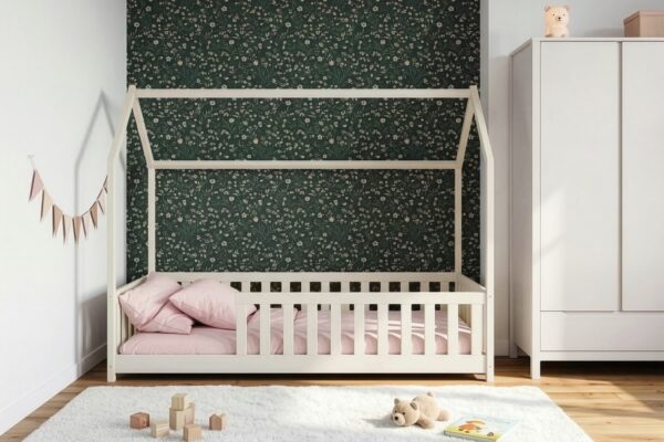 Κρεβάτι Σπιτάκι Noah από μασίφ ξύλο Cotton 90x200cm, κρεβάτι montessori.