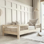 Luletto: Καναπές κρεβάτι Basic Duo 100x200cm από φυσικό ξύλο.