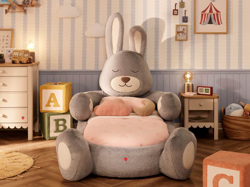 Παιδικό Κρεβάτι Bunny Bed BUNNY-1303 Cilek με στρώμα. Ένα χαριτωμένο κρεβάτι για παιδιά.