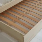 Παιδικό κρεβάτι Montessori Bianco Plus Clear Coat 100x200cm Luletto με συρτάρι.