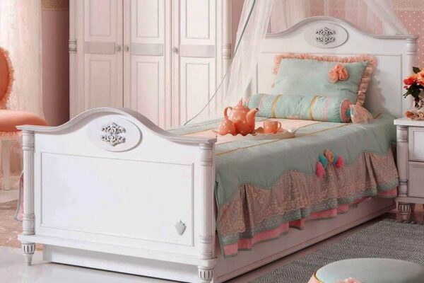 Κρεβάτι ROMANTIC Λευκό χρώμα