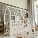 Κρεβάτι Montessori Bianco Plus White παιδικό με συρτάρι 100x200cm Luletto.