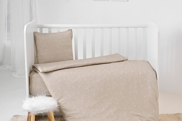 Σετ Προίκας Μωρού Cosy Lorelli, 5 τεμαχίων, μπεζ με αστεράκια.