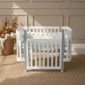 Βρεφική Κούνια Anti-Reflux Nika White & Grey Ingvart, ιδανική επιλογή.