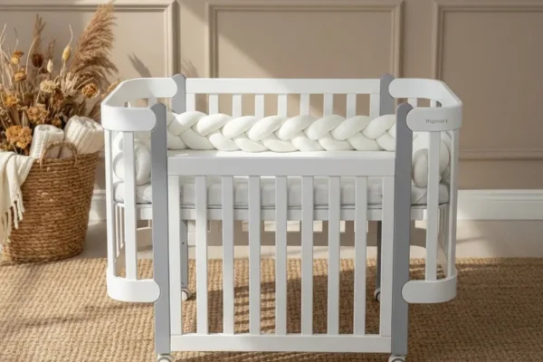 Βρεφική Κούνια Anti-Reflux Nika White & Grey Ingvart, ιδανική επιλογή.