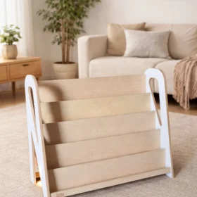 Βιβλιοθήκη Montessori Slim Medium Natural BabyWood, ξύλινη