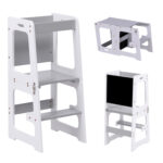 Πύργος εκμάθησης Ricki Montessori λευκός με πίνακα