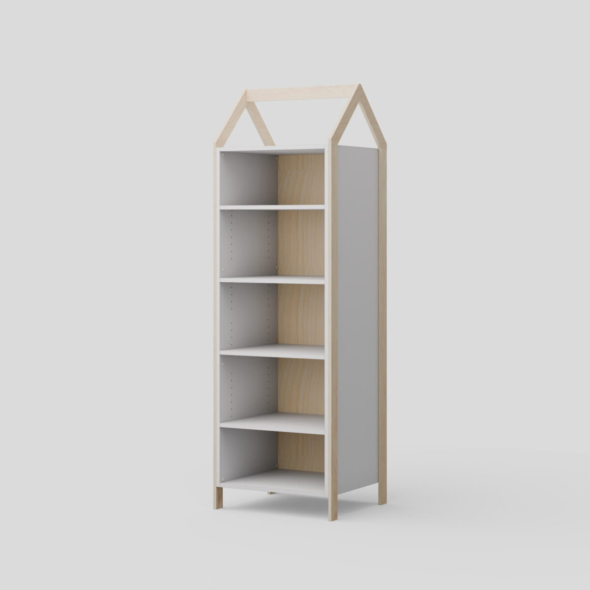 Παιδική βιβλιοθήκη Luletto House Natural & White