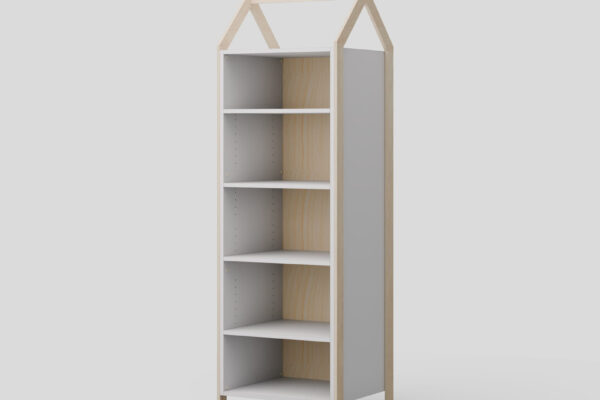 Παιδική βιβλιοθήκη Luletto House Natural & White