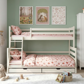 Κουκέτα Fami ημίδιπλη μονή από μασίφ ξύλο