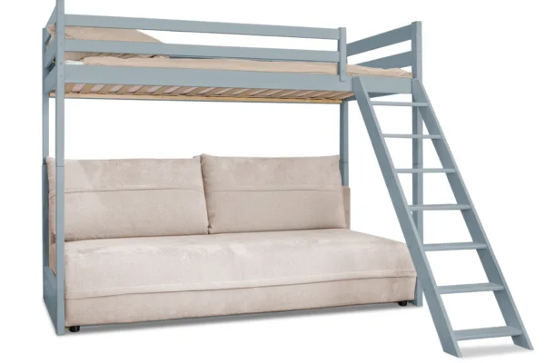 Κουκέτα Savio με πτυσσόμενο καναπέ-κρεβάτι από μασίφ ξύλο cashmere.