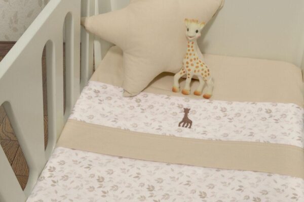 Σετ σεντόνια λίκνου Sophie La Girafe Baby Oliver 2 τεμαχίων.