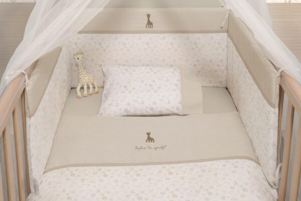 Σετ πάπλωμα και παπλωματοθήκη κούνιας Sophie La Girafe Baby Oliver