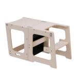 Πύργος Εκμάθησης Ricki: ξύλινος, με πίνακα, φυσικό χρώμα