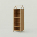 Παιδική βιβλιοθήκη House Natural & White Luletto