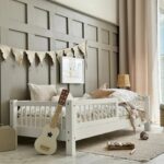 Κρεβάτι καναπές Basic Luletto φυσικό με κάγκελα 90x200cm