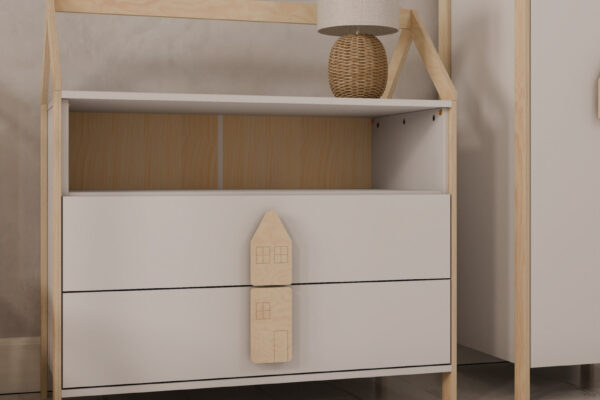 Παιδική συρταριέρα House Luletto με 2 συρτάρια σπιτάκι