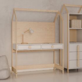 Παιδικό γραφείο House Desk Natural & White Luletto