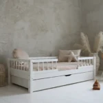 Λευκό παιδικό κρεβάτι καναπές Bello Duo Plus 100x200cm