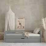 Κρεβάτι Καναπές Basic Fello Plus Luletto 100×200cm γκρι με συρτάρι