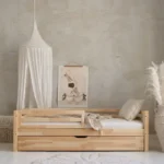 Βρεφικό κρεβάτι Basic Fello Plus Luletto, ξύλινο, με κάγκελα & συρτάρι