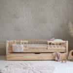 Κρεβάτι Montessori Basic Bello Plus Natural 100x200cm με συρτάρι