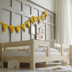 Κρεβάτι Καναπές Basic Duo Luletto Natural 90x200cm με ίσιο κάγκελο