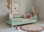 Παιδικό κρεβάτι Montessori Basic Bello Duo, 100x200cm, τυρκουάζ
