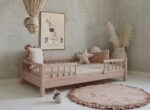 Παιδικό κρεβάτι Montessori Basic Bello Duo Luletto ροζ