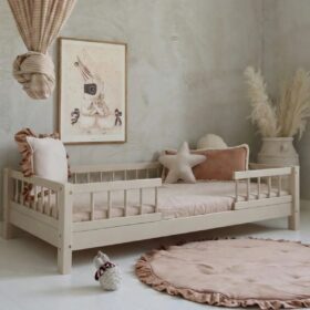 Κρεβάτι Montessori Basic Bello Luletto 100x200cm με κάγκελα
