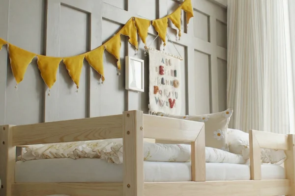Κρεβάτι Καναπές Luletto Basic Duo Natural 90x200cm με ίσιο κάγκελο
