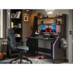 Γραφείο GAME BL-1112 RGB LIGHT USB CHARGING (1.54 x 72 x 1,42) cm